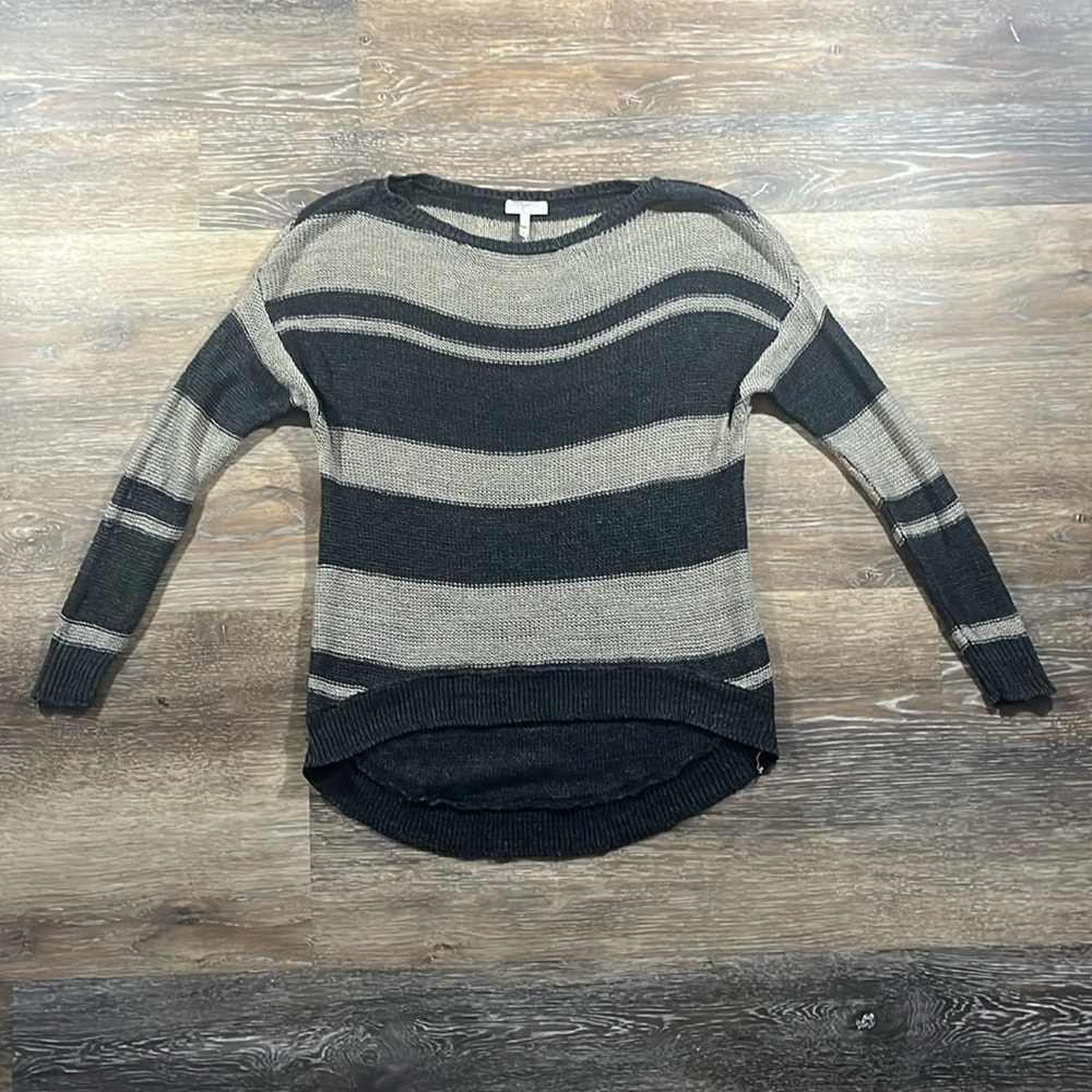 Joie Linen Striped Sweater